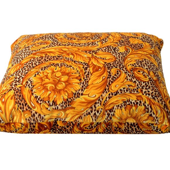 Versace Velour Soft Leopard Print Throw Decorative Cushion Pillow - Picture 2 of 3